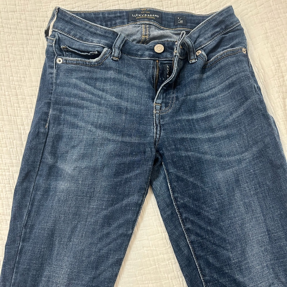 Lucky Brand Women's Dark Blue Straight Leg Jeans